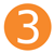 Energy Brokers Australia FAQs - Icon of White "3" on Orange Background