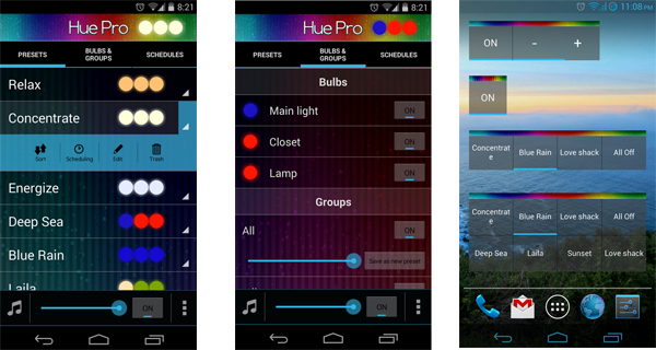 Energy Management Systems Example, The Philips Hue App